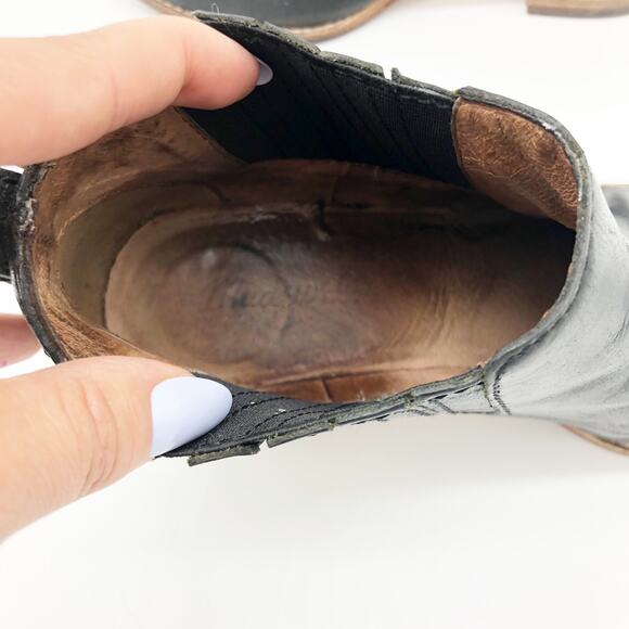 Madewell The Bonham Boot Size 7.5 Black Ankle Leather Comfort Chelsea Western - Picture 6 of 11